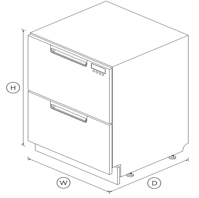 FISHER PAYKEL DD60DCX9 Double DishDrawer Dishwasher - fig