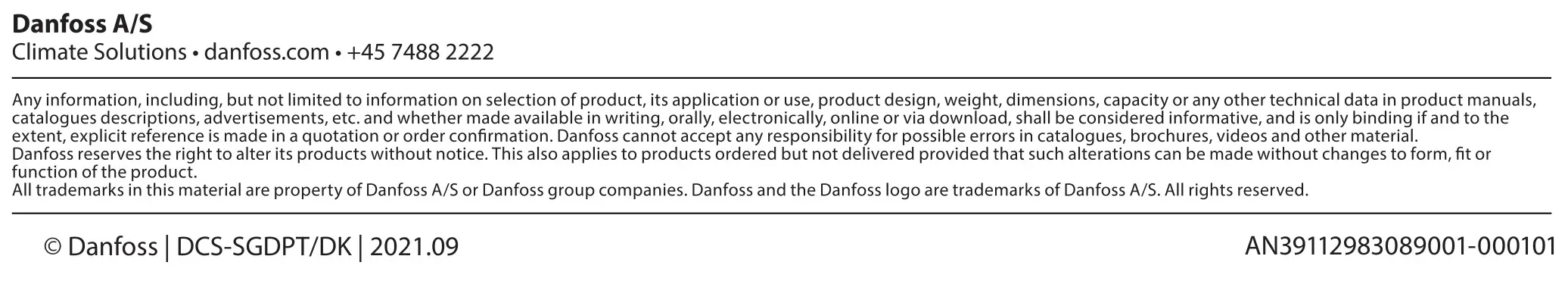 Danfoss ESMD Temperature Sensor
