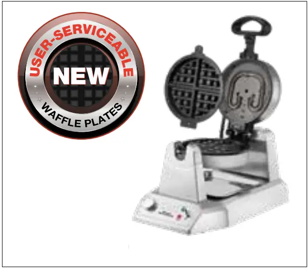 WARING COMMERCIAL WW180X Single and Double Belgian Waffle Makers - FIg 1