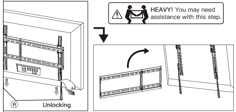 INNOVATE EI6171 TV WAll Mount - 7 Remove the TV
