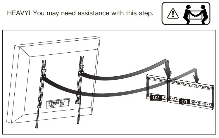 INNOVATE EI6171 TV WAll Mount -HEAVY! You may
