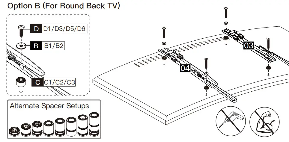 INNOVATE EI6171 TV WAll Mount -Option B