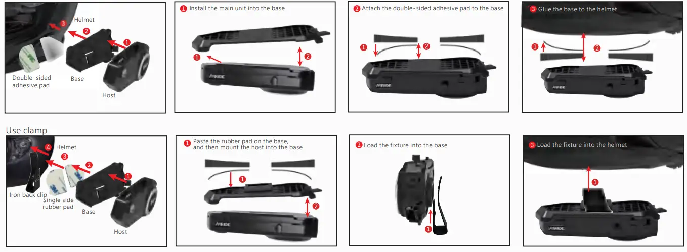 Togerther Nicer T2 Motorcycle Helmet Intercom Headset - Fig