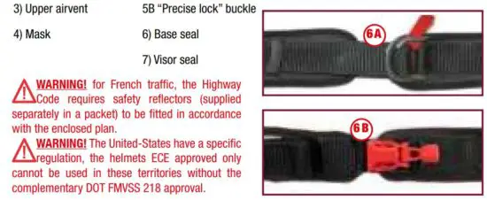 FIG 2 Anatomy of the helmet