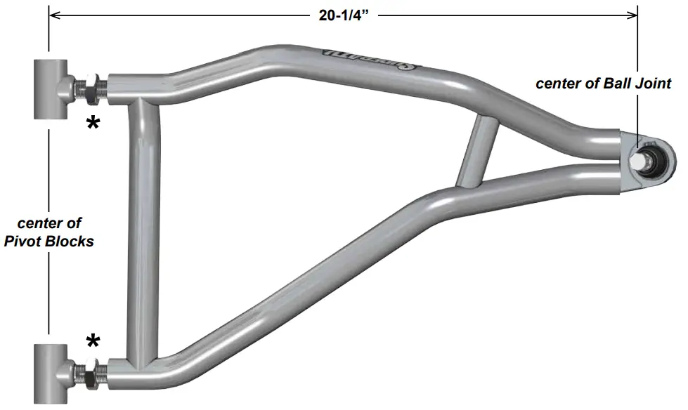 SUPERATV Front High Clearance 1 1 by 2 Inch Offset A Arms for Kawasaki Mule FXT - BLOCK SETTINGS
