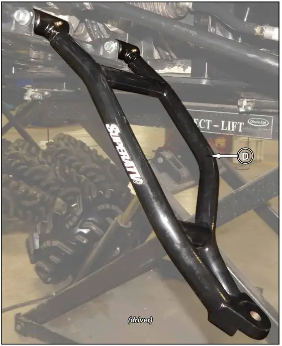 SUPERATV Front High Clearance 1 1 by 2 Inch Offset A Arms for Kawasaki Mule FXT - adjustments
