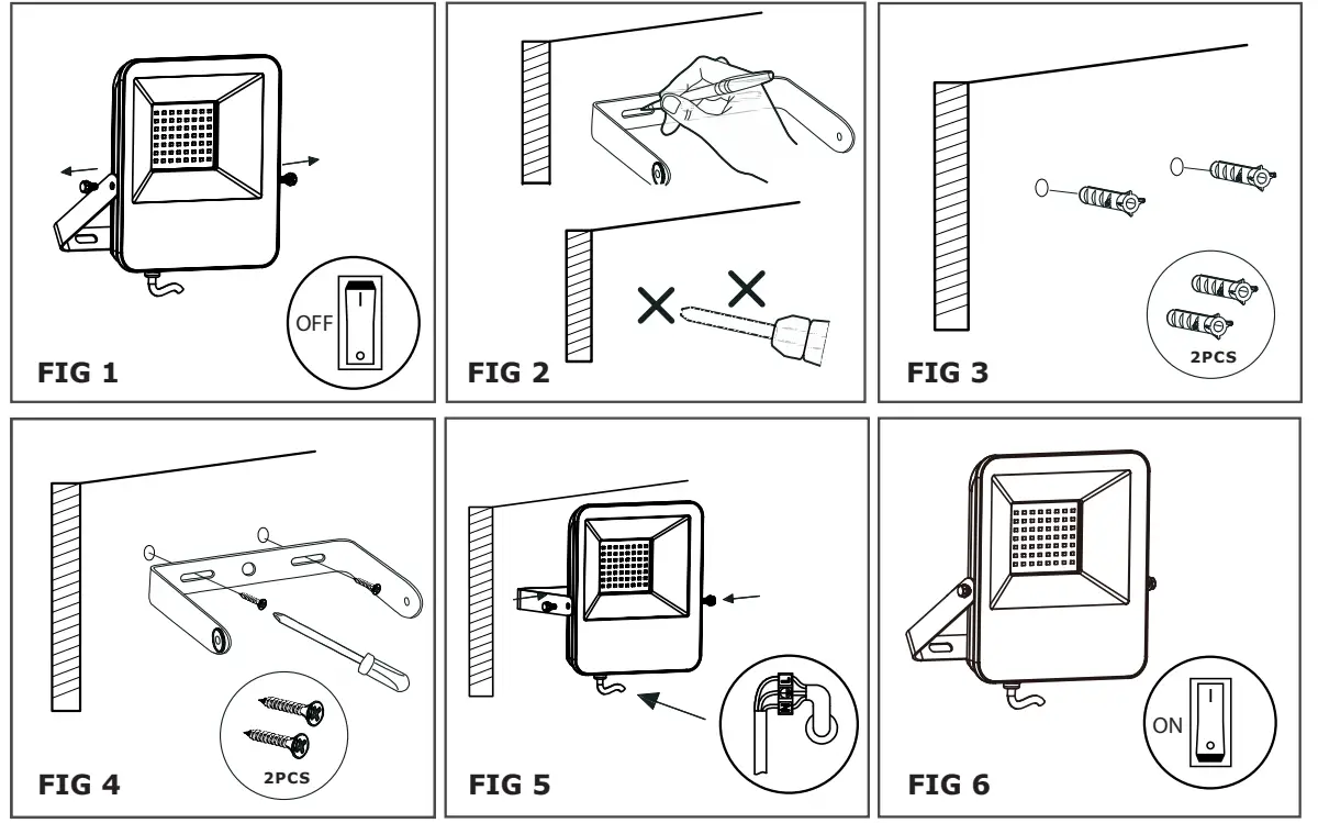 V-TAC VT-30185 LED Floodlight fig