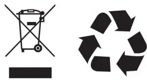 Dustbin Icon and Recycling Icon