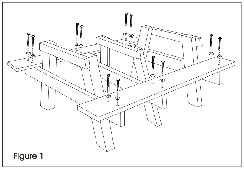 ULINE H-2564 8' A-FRAME Picnic Table-1