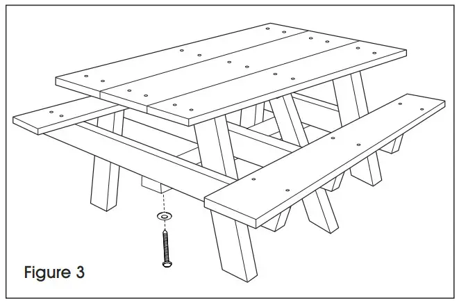 ULINE H-2564 8' A-FRAME Picnic Table-3