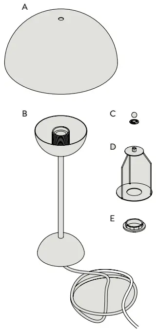 Tradition Flowerpot VP3 Verner Panton fig