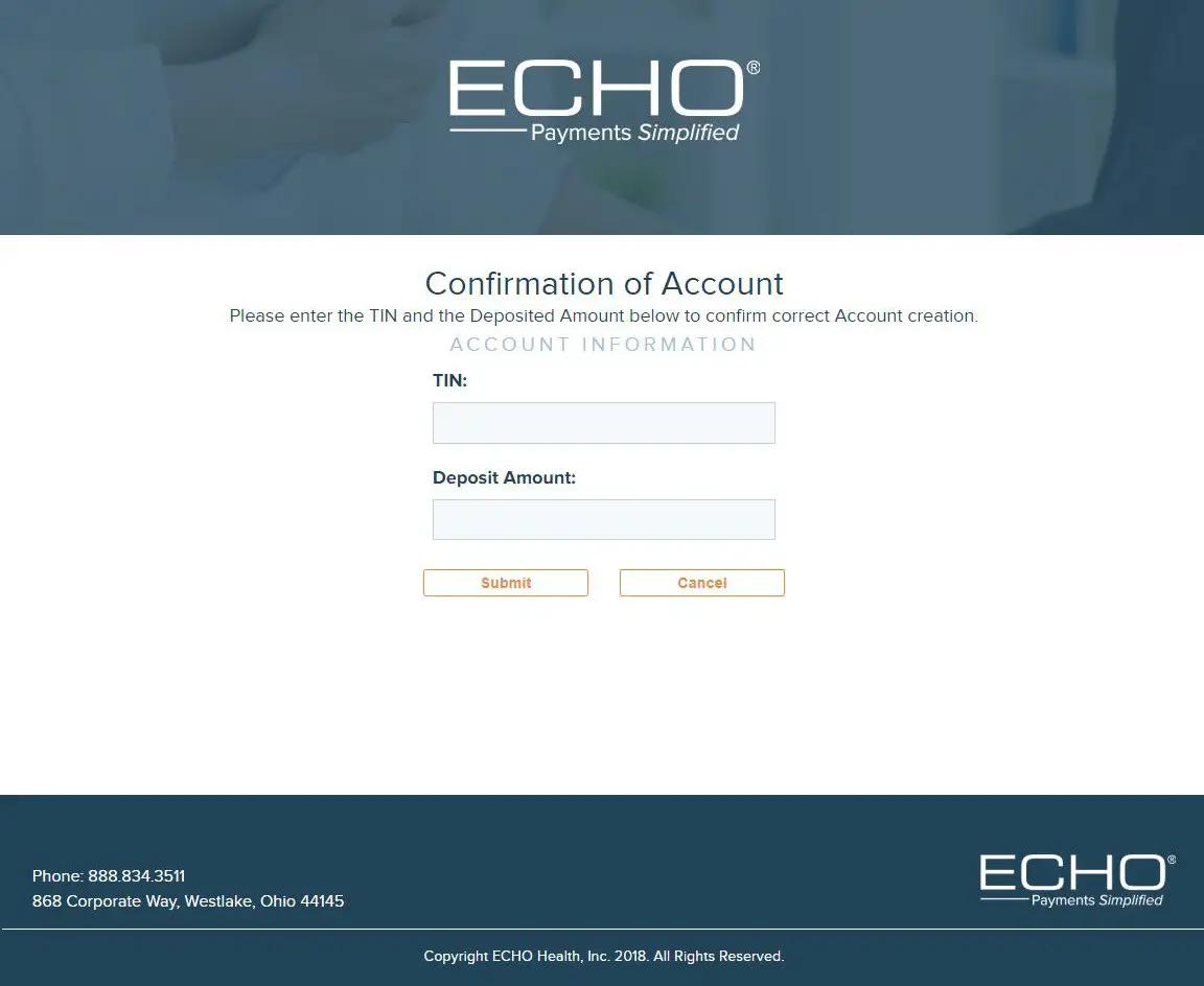 ECHO Provider Payments Portal - Verifying Ping 2