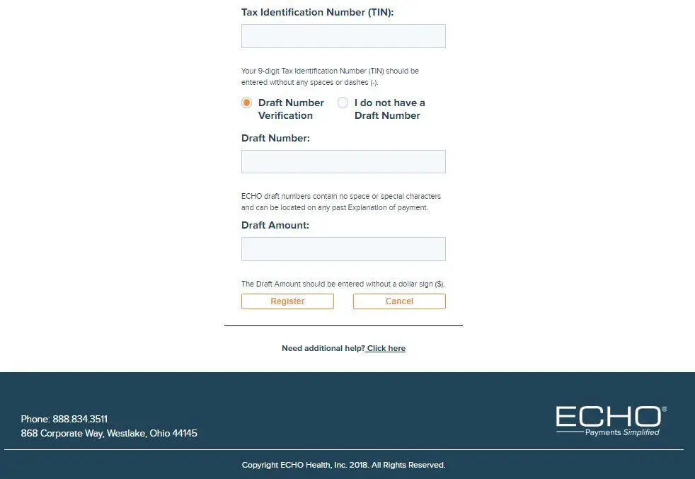 ECHO Provider Payments Portal - Verifying Ping 5