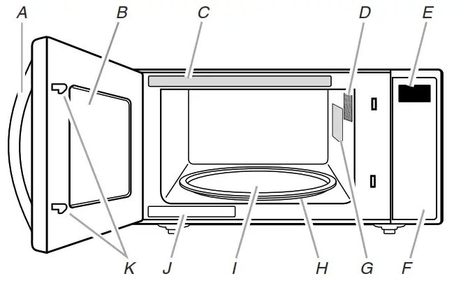 Whirlpool WMC30516 Microwave Oven - PARTS AND FEATURES