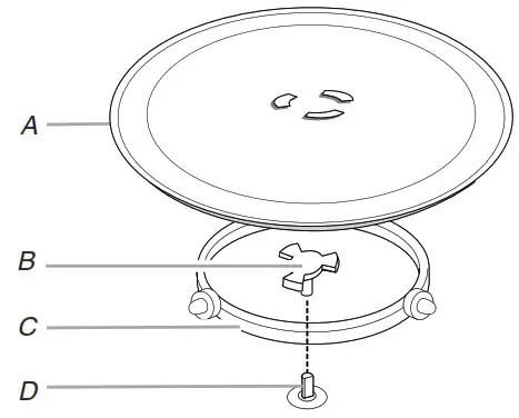 Whirlpool WMC30516 Microwave Oven - Turntable