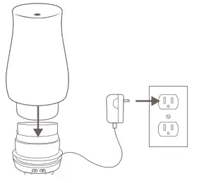 Homedics ARMH-595 Aroma Diffuser - Plug the adapter