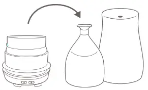 Homedics ARMH-595 Aroma Diffuser - Remove the outer cover