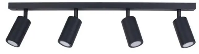 GLOBO LIGHTING 57911-4G NAMUS ceiling spotlight black