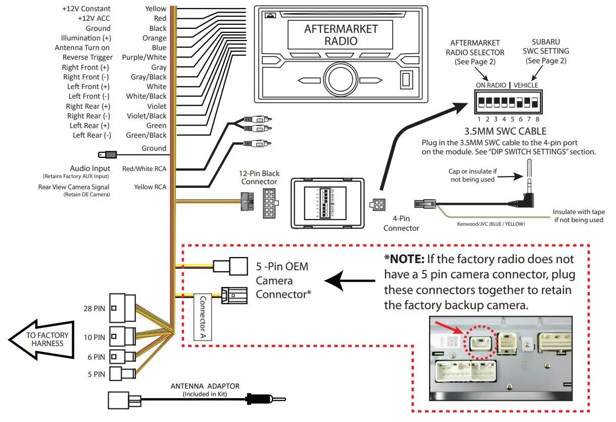 CRUX SWRSU-38C Radio Replacement with Steering Wheel Control Retention - Figure 2