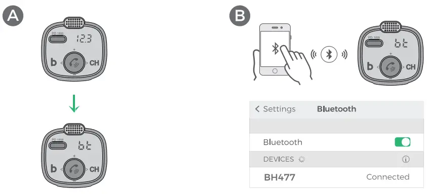 FM Tuning and Bluetooth Connection