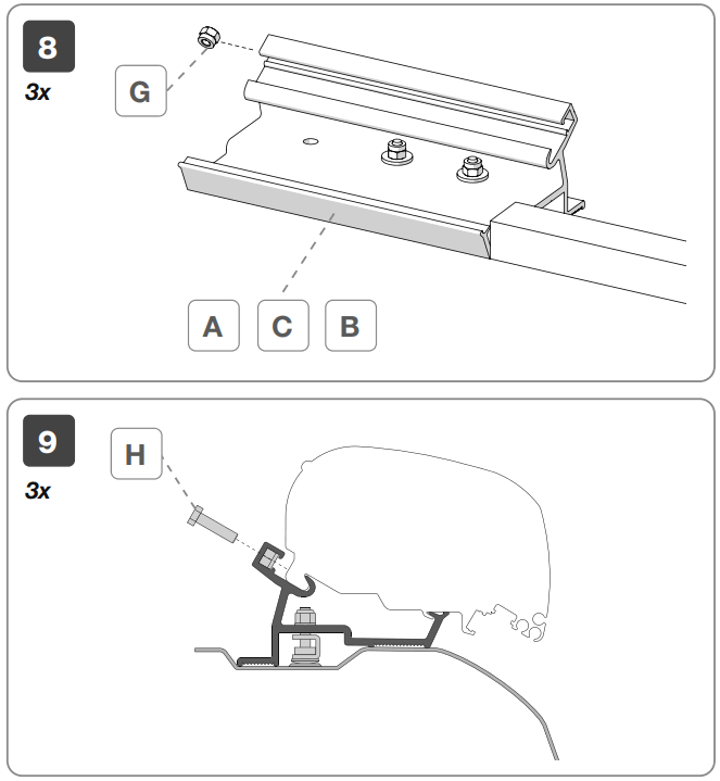 FIAMMA 98655Z101 98655Z102 Brackets Kit - FIGURE 11
