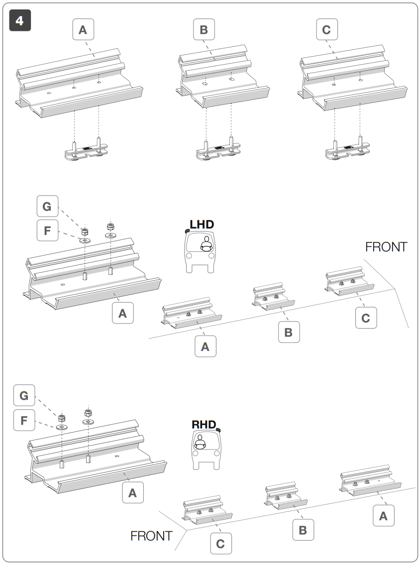 FIAMMA 98655Z101 98655Z102 Brackets Kit - FIGURE 7