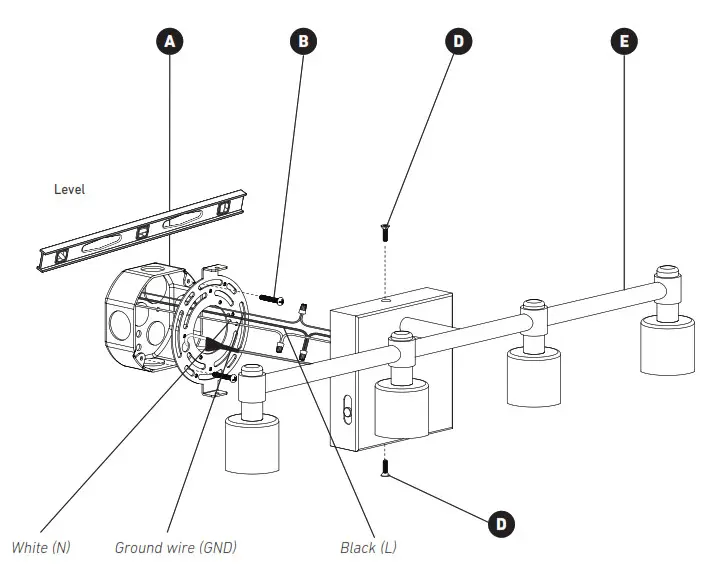 artika VAN4-CG5C-HD2BG LED Vanity Light - 4