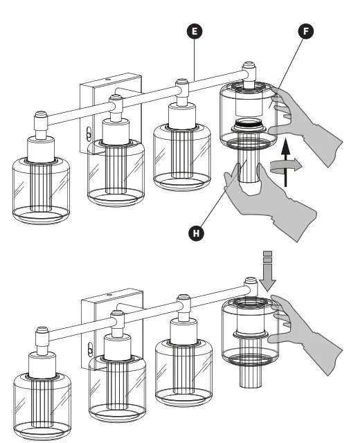 artika VAN4-CG5C-HD2BG LED Vanity Light - 7