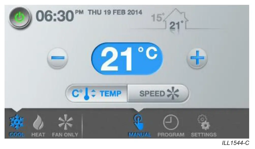 CW-6S Indirect Evaporative Cooler Setup Interface
