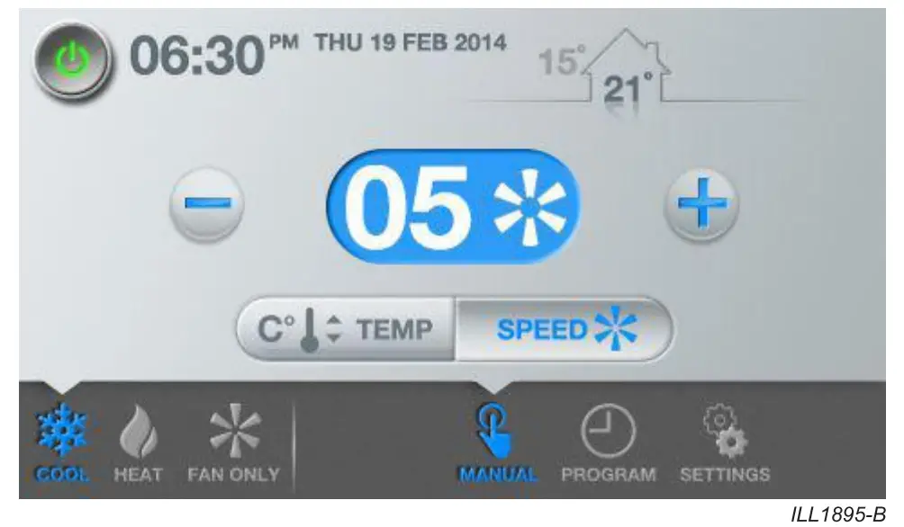 CW-6S Indirect Evaporative Cooler Setup Interface