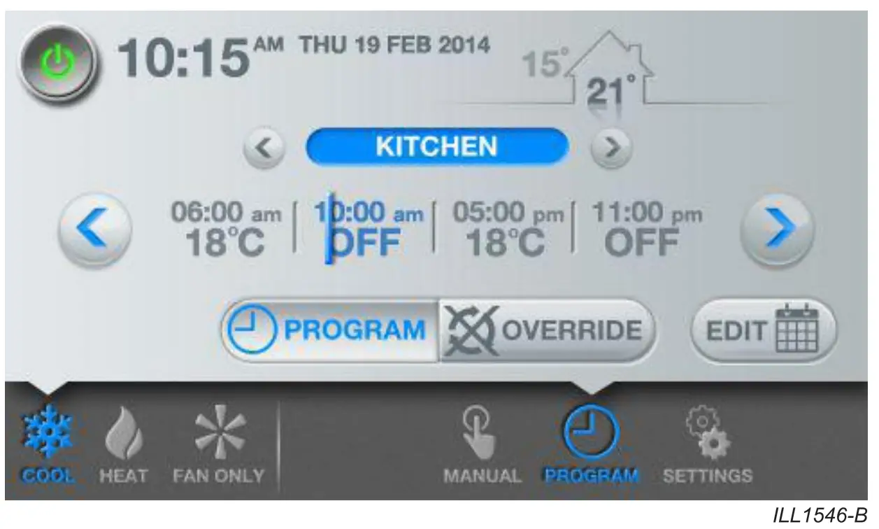 CW-6S Indirect Evaporative Cooler Setup Interface