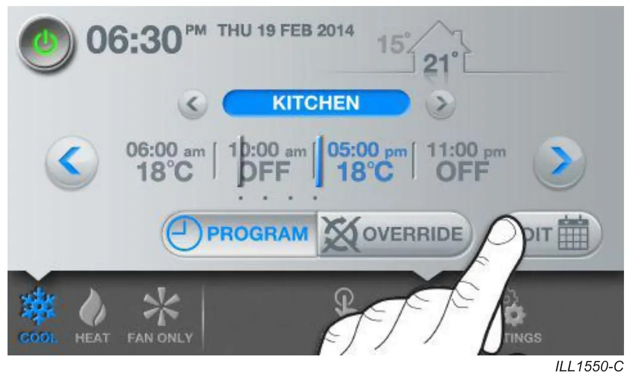 CW-6S Indirect Evaporative Cooler Setup Interface