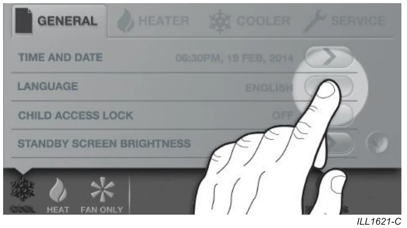 CW-6S Indirect Evaporative Cooler Setup Interface