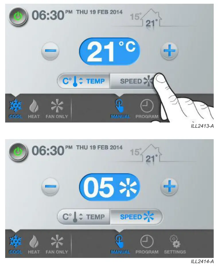 CW-6S Indirect Evaporative Cooler Setup Interface