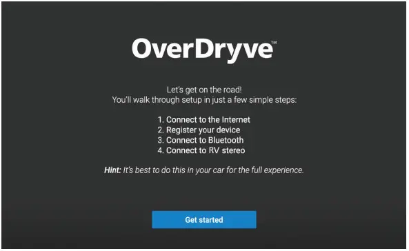 RAND MCNALLY OverDryve 7 Connected Car Tablet with GPS - Started