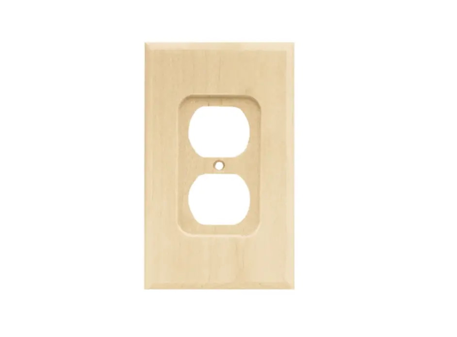 Allen Roth 64667 Wood Square 1-gang Standard Duplex Wall Plate User Guide Allen Roth 64667 Wood Square 1-gang Standard Duplex Wall Plate User Guide