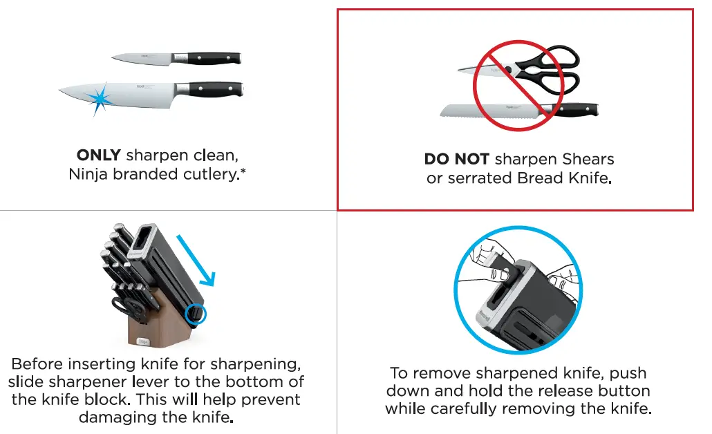 NINJA K52013 Premium 13-Piece Wood Series Knife System 4