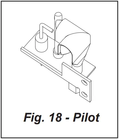 allen roth SPK-200L Vented Gas Log Conversion Kit - Fig. 18 - Pilot