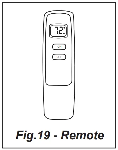 allen roth SPK-200L Vented Gas Log Conversion Kit - Fig.19 - Remote