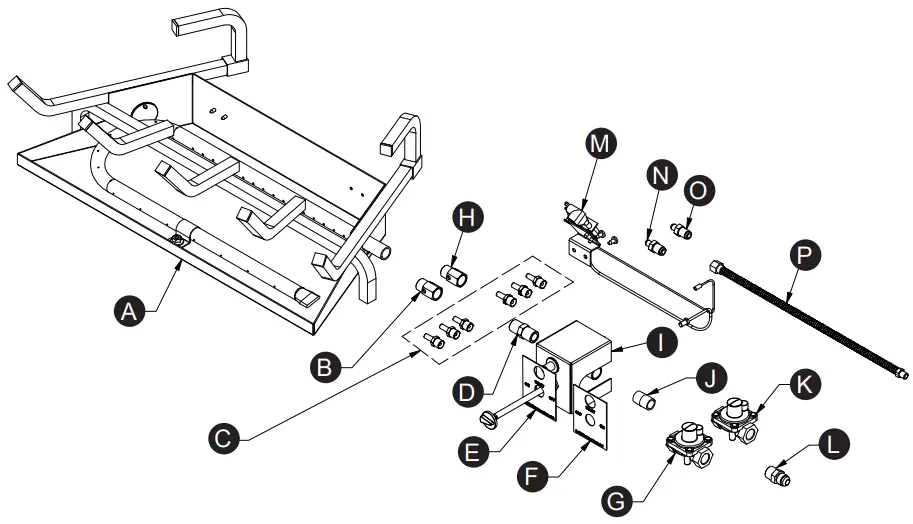 allen roth SPK-200L Vented Gas Log Conversion Kit - PACKAGE CONTENTSPACKAGE CONTENTS