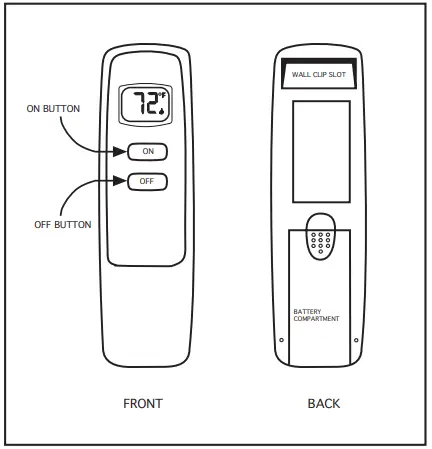 allen roth SPK-200L Vented Gas Log Conversion Kit - TRANSMITTER