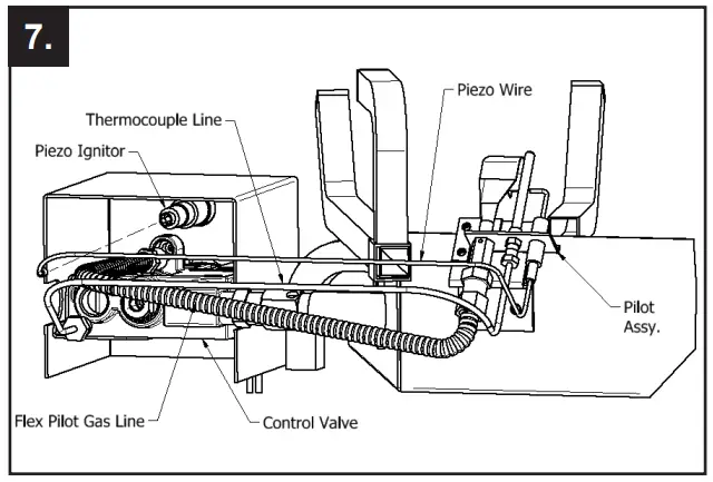 allen roth SPK-200L Vented Gas Log Conversion Kit - Wire to the Piezo