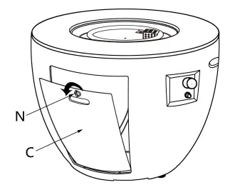 HAMPTON BAY FP21525 Round Concrete Finish Fire Table - fig 3