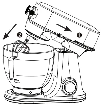 GE APPLIANCES G8MSAAS1RRS Stand Mixer Sapphire Blue - Figure 5