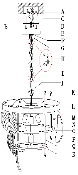 ZEVNI-A04358-Debby-15-Inch-Wide-Gold-Chandelier-FIG-3