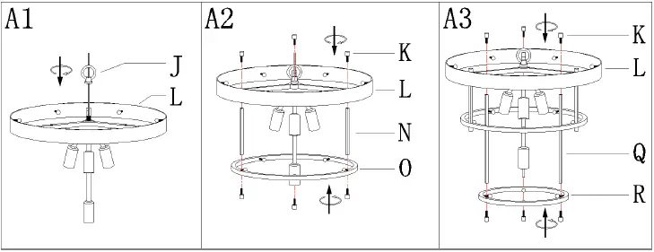ZEVNI-A04358-Debby-15-Inch-Wide-Gold-Chandelier-FIG-4