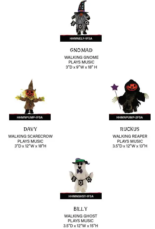 Haunted Hill Farm-HHMNELF-1FSA-15-in-Talking-Ghost Figurine-1