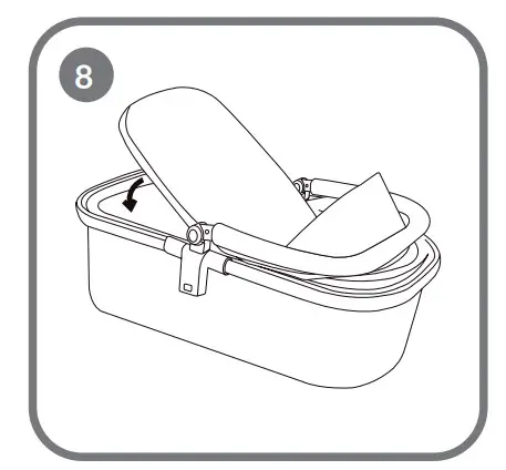 How to install and detach the carrycot