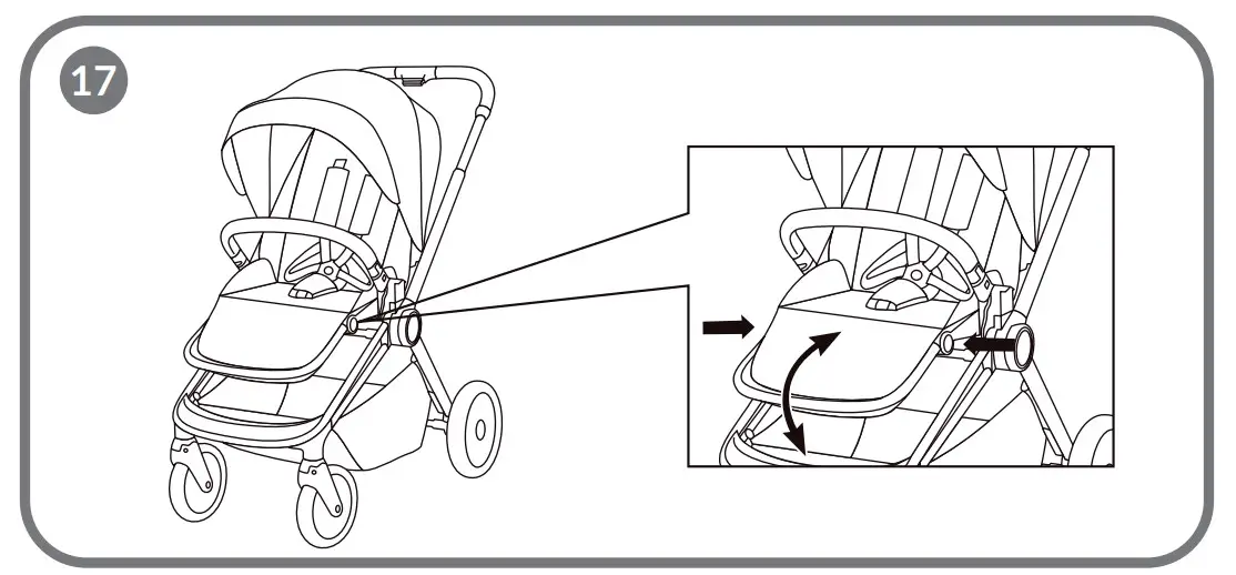 How to adjust the footrest