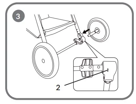 How to install and detach rear wheels